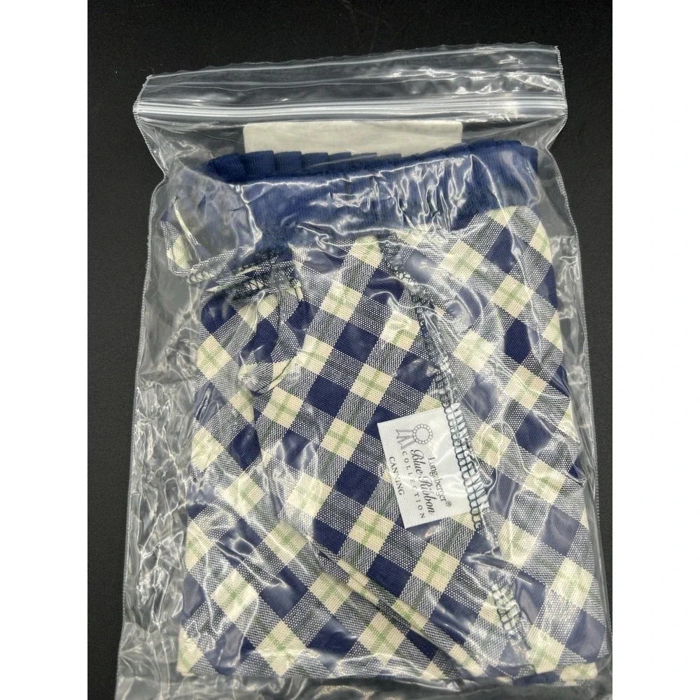 Longaberger Blue Ribbon Canning Basket Liner – Blue Ribbon‎ Plaid – Collectible